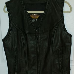Leather Vest / Harley Davidson